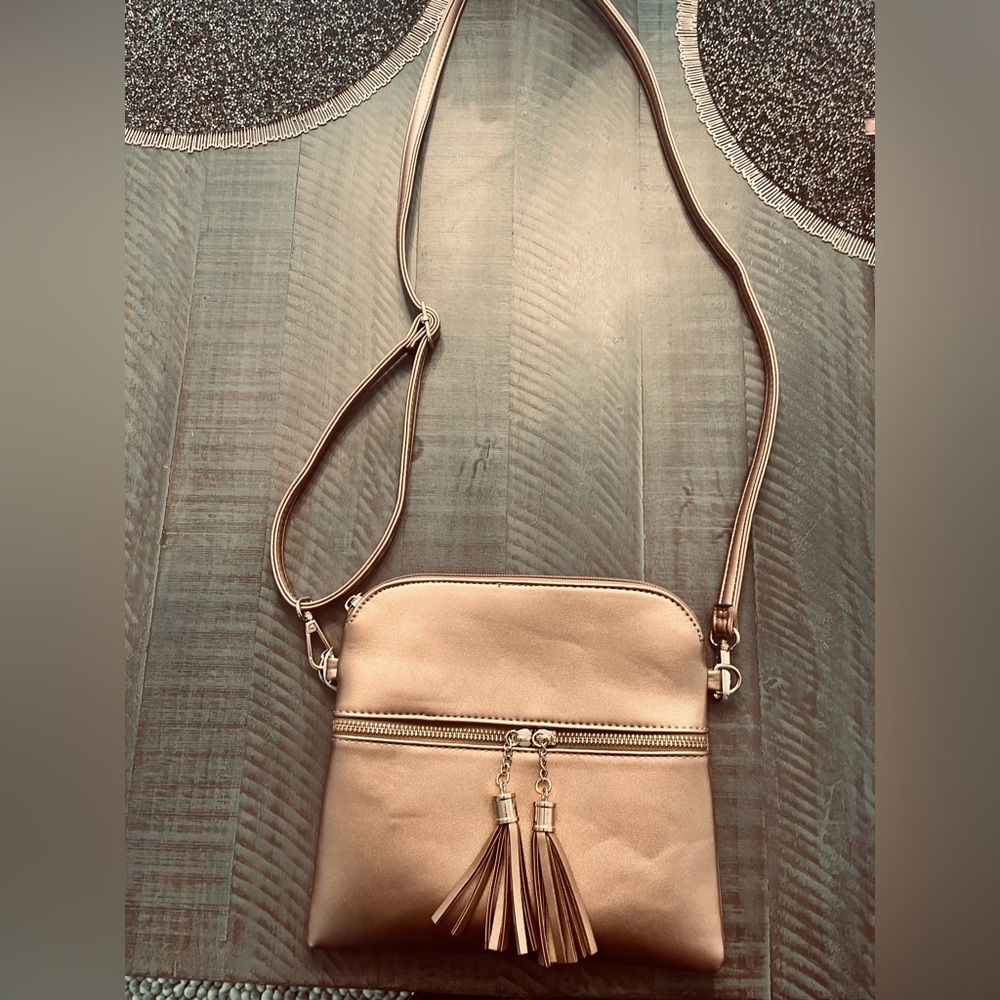 Boutique Rose Gold Crossbody Bag-NWT